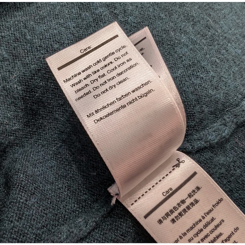 Smartwool Sweater Hoodie Shadow Pine Green Black Pullover Women's Size M - Picture 10 of 11